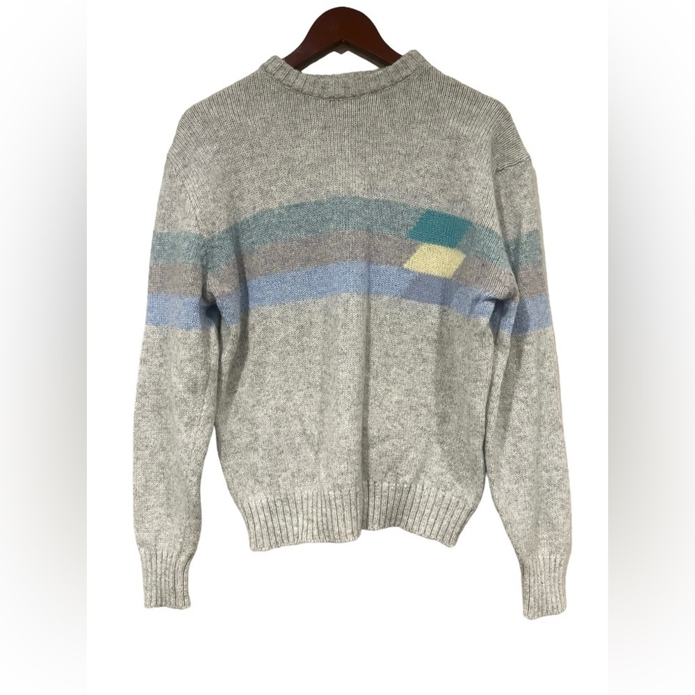 Vintage McGregor Sweater Top Size XL 90s 80s Print Wool Long Sleeved Cozy